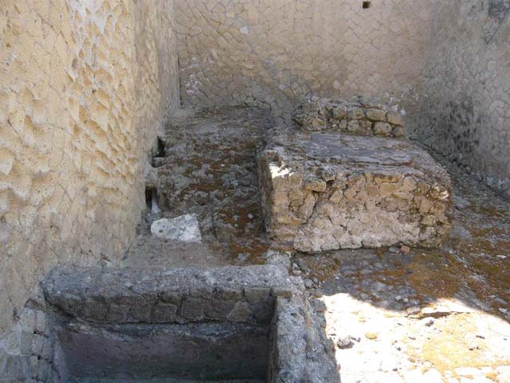 VI.30 Herculaneum, August 2013. Looking east from entrance doorway. Photo courtesy of Buzz Ferebee.